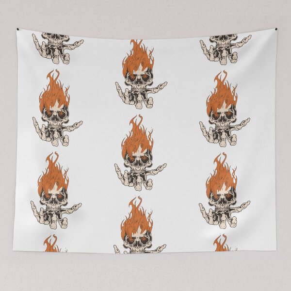 Item preview, Halloween Skull With a Flame  designed and sold by stan7505.