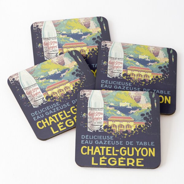 Item preview, CHATEL GUYON LEGERE Sparkling Mineral Water 1923 Vintage French Poster designed and sold by retroposters.