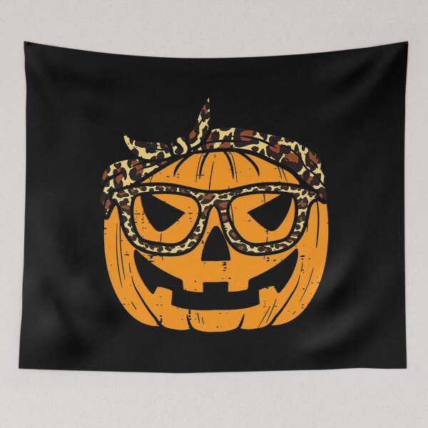 Item preview, Pumpkin Leopard Bandana Cute Halloween Women Girls Ladies designed and sold by palestep-father.