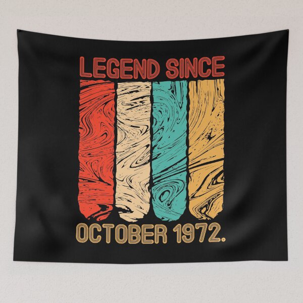 Item preview, 50th Birthday 50 Years Old present Legend Since October 1972 designed and sold by ospreywear.