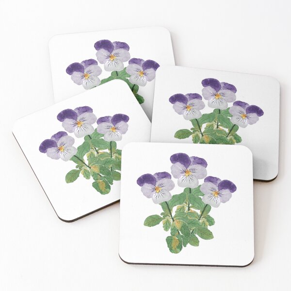 Item preview, Three Watercolor  Violet  Flowers  designed and sold by Pavnud.