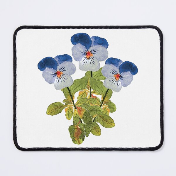 Item preview, Three Watercolor Blue Flowers designed and sold by Pavnud.