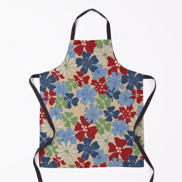 Scattered Floral Deep Hues Apron