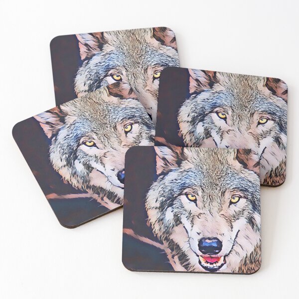Item preview, Magic grey Wolf designed and sold by MagiLand ⭐⭐⭐⭐⭐.