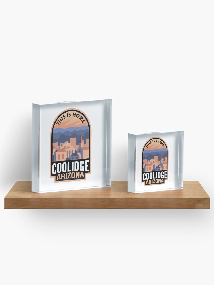 Thumbnail 3 von 5, Acrylblock, Downtown Coolidge Arizona This is Home designt und verkauft von HalpinDesign.