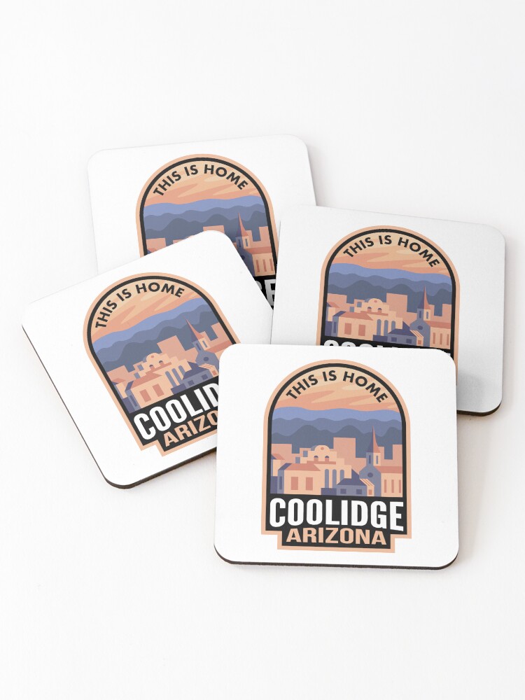 Thumbnail 1 von 5, Untersetzer (4er Set), Downtown Coolidge Arizona This is Home designt und verkauft von HalpinDesign.