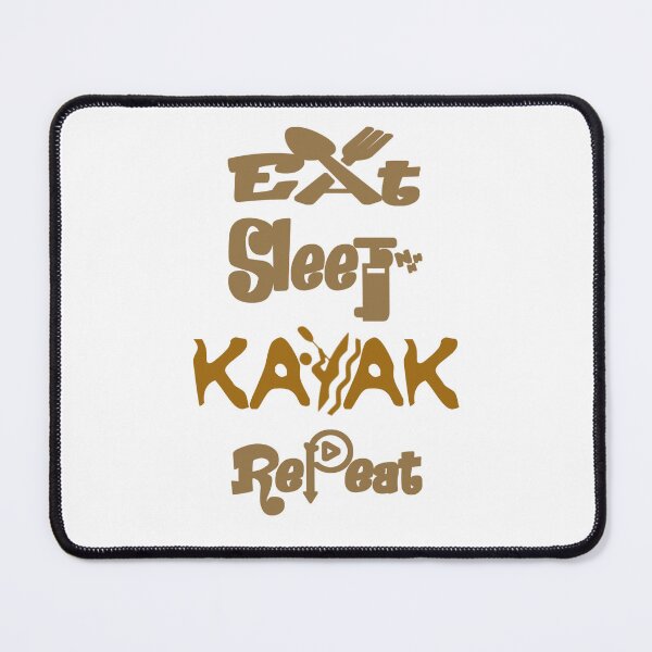 Item preview, Eat sleep kayak repeat, designed and sold by Chakilogy.