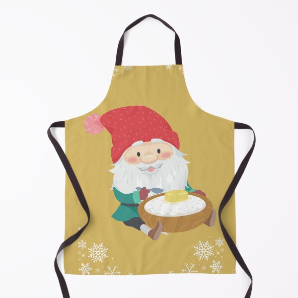 Item preview, Swedish Santa “Jultomten” with rice porridge "risgrynsgröt", Swedish Christmas designed and sold by Pommallina.