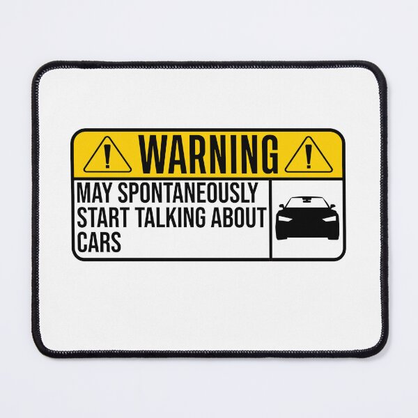 Item preview, Warning: May Spontaneously Talk About Cars designed and sold by Majesticoo.