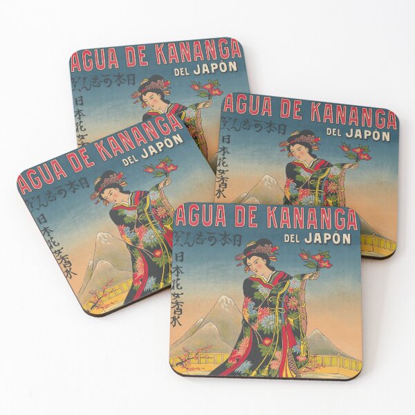 Item preview, AGUA DE KANANGA Del Japon Mineral Water 1907 French Vintage Poster  designed and sold by retroposters.