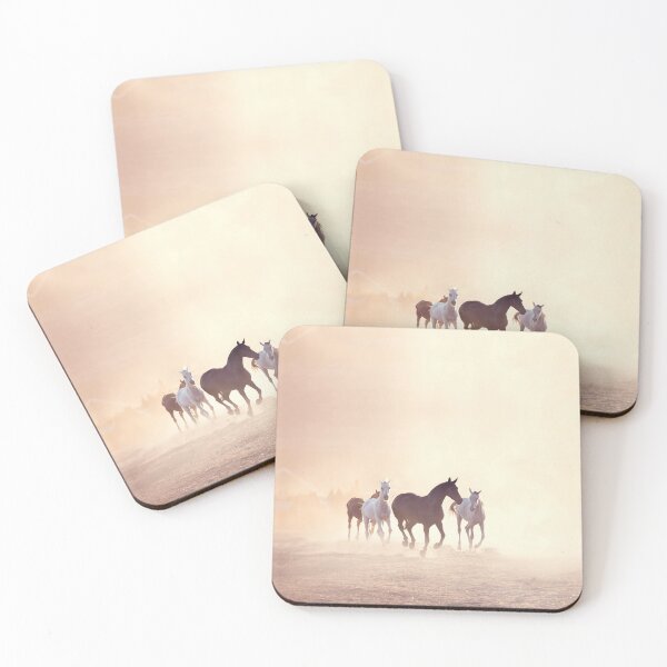 Item preview, Horses on Dusty Plain designed and sold by Rainbows Galore.