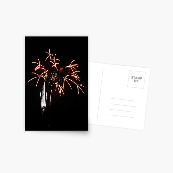 Fireworks - Vase of Flowers Postcard