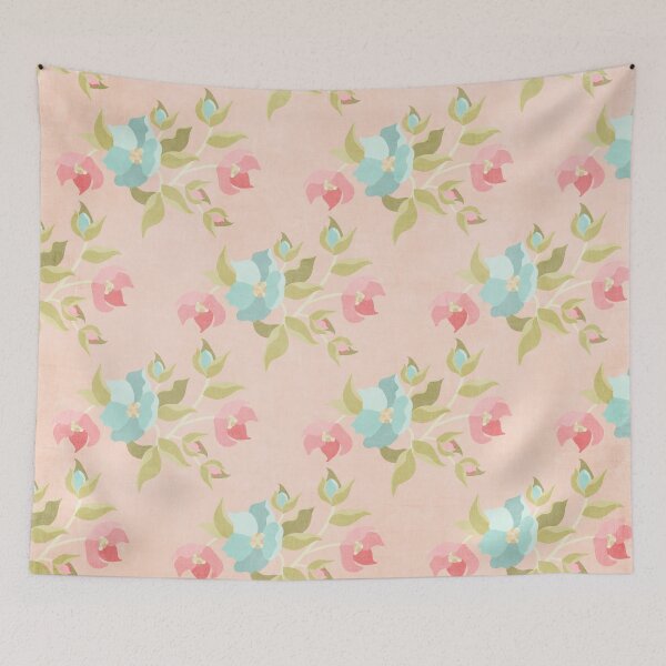 Artikelvorschau, Pastel Pink Flowers entworfen und verkauft von Rainbows Galore.