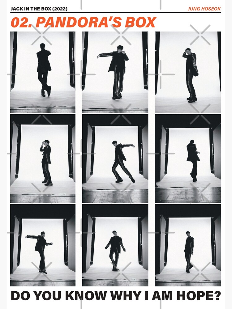 "J HOPE // PANDORA'S BOX" Sticker for Sale by 33ll Redbubble