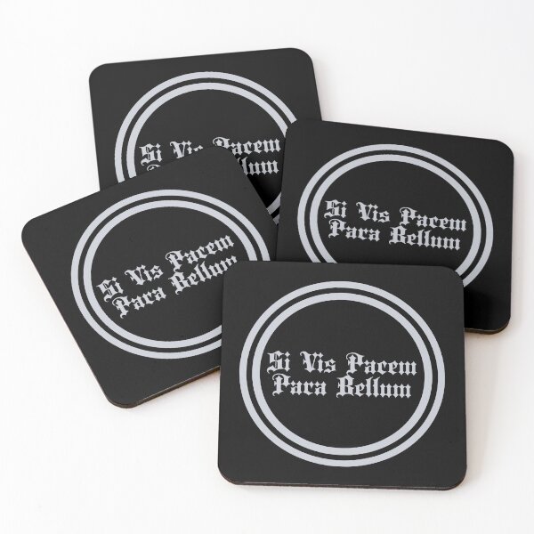 Item preview, Si Vis Pacem Para Bellum - If You Want Peace Prepare For War - Latin Phrases - Silver designed and sold by JourneyCreative.