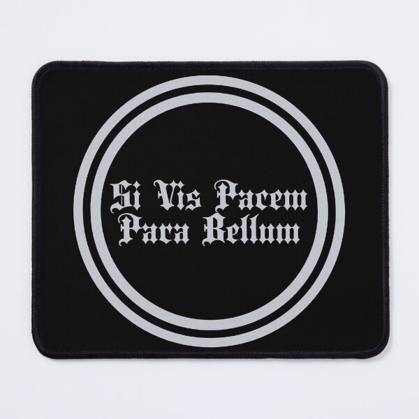 Item preview, Si Vis Pacem Para Bellum - If You Want Peace Prepare For War - Latin Phrases - Silver designed and sold by JourneyCreative.