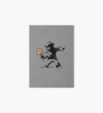 Banksy Mario Flower Thrower Art Board