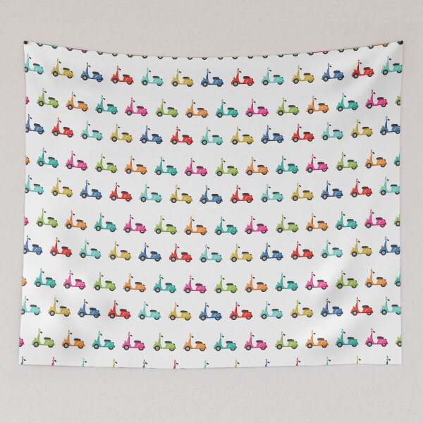 Item preview, Multi colour moped print designed and sold by Cheekyleopard.