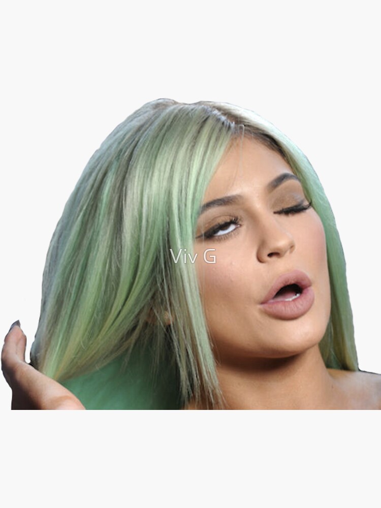 "Kylie Eye Roll" Sticker by indieguo Redbubble