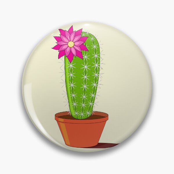 Item preview, Cute Cactus with Blossom in Pink designed and sold by un-artiges.