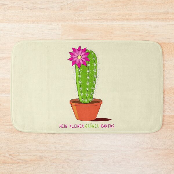 Item preview, Mein kleiner grüner Kaktus – Cute Cactus with Blossom in Pink designed and sold by un-artiges.