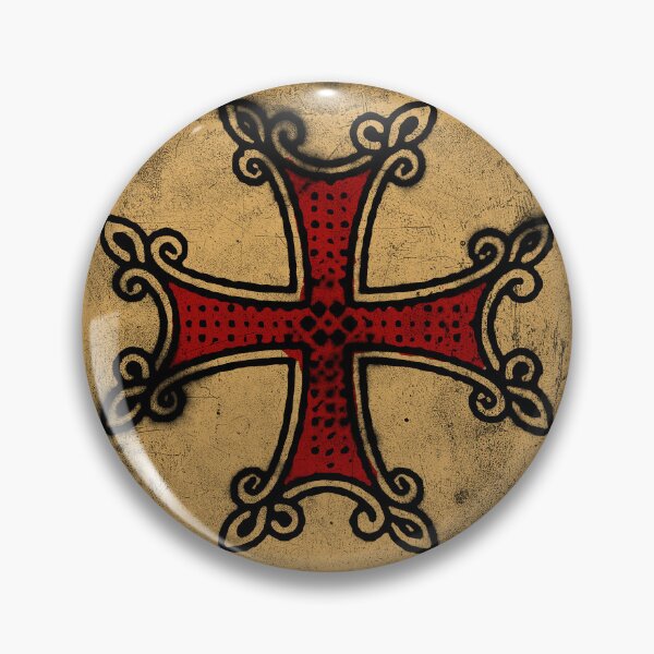 Artikelvorschau, Armenisches Kreuz im goldenen Kreis mit Rot, Christen unterstützen Armenien entworfen und verkauft von IsisOsiris.