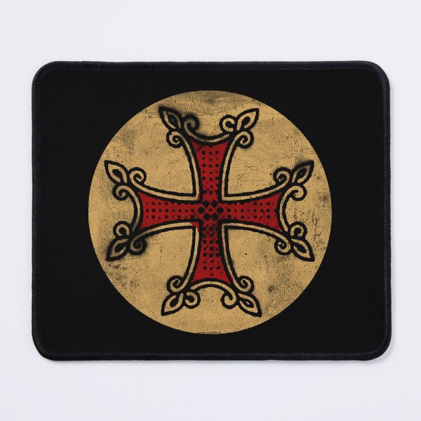 Item preview, Armenian Cross in gold circle with red, christians supports Armenia designed and sold by IsisOsiris.