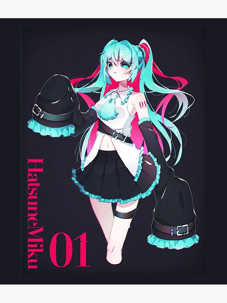 Hatsune Miku Vocaloid Anime Girls Fan Art Matte Finish Poster