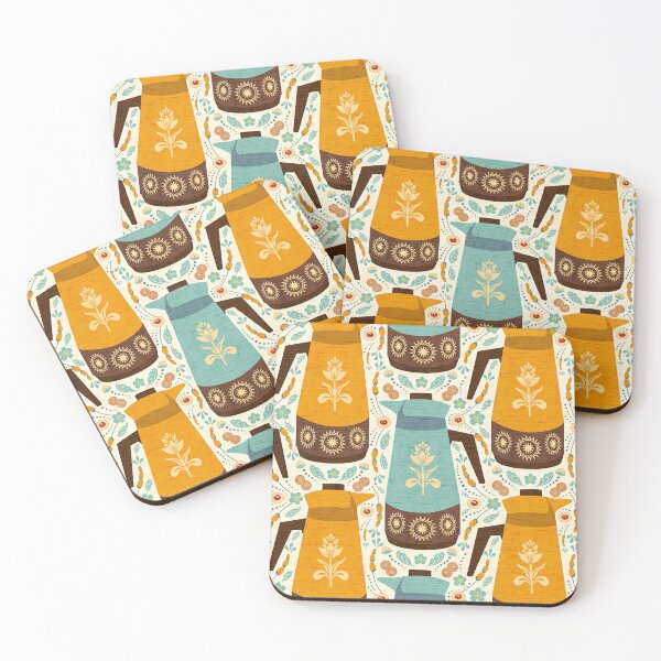 Item preview, Swedish Fika Coffee Break with Carafes and Flowers designed and sold by vinpauld.