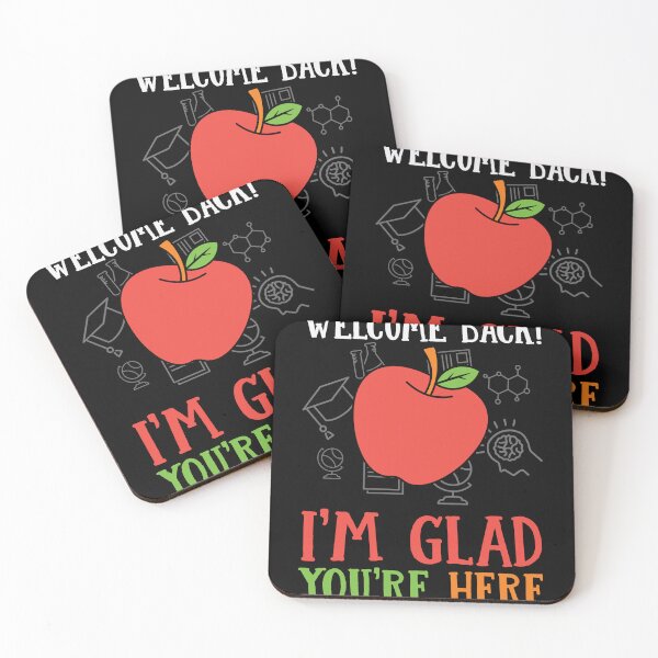 Item preview, Welcome back I'm glad you're here : A teacher gift idea for mom, dad, son, daugther designed and sold by Best-Designers.
