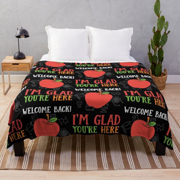Item preview, Welcome back I'm glad you're here : A teacher gift idea for mom, dad, son, daugther designed and sold by Best-Designers.