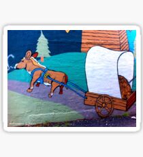Mule and trolley Sticker