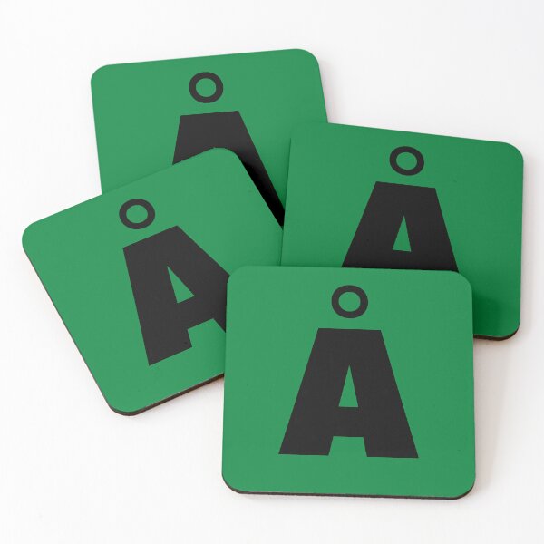 Item preview, Letter Å, Swedish, Danish, Finnish, Norwegian, alphabet letter  designed and sold by Pommallina.