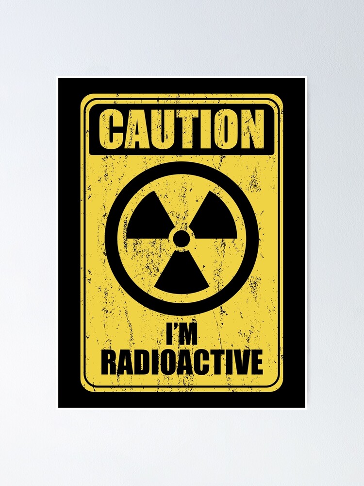 "Caution I'm Radioactive Radiation Therapy Chemo XRay, Vintage Funny