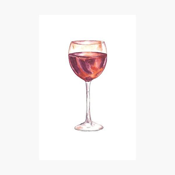Item preview, Red Wine Watercolor Painting designed and sold by shannengh.