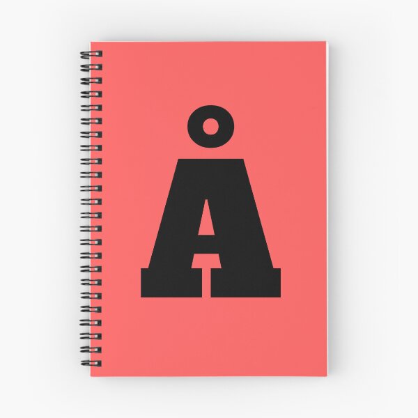 Item preview, Letter Å, Swedish, Danish, Finnish, Norwegian, alphabet letter  designed and sold by Pommallina.