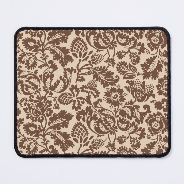 Item preview, William Morris Floral Damask, Taupe Tan on Beige designed and sold by Marymarice.