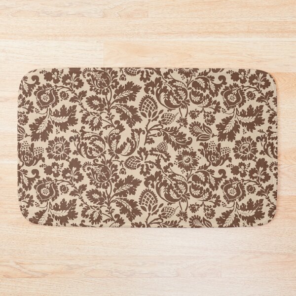 Item preview, William Morris Floral Damask, Taupe Tan on Beige designed and sold by Marymarice.