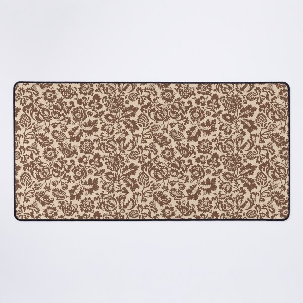 Item preview, William Morris Floral Damask, Taupe Tan on Beige designed and sold by Marymarice.
