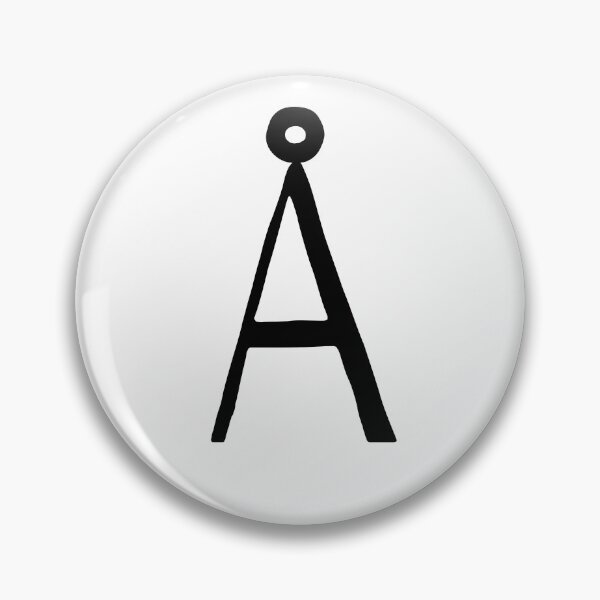 Item preview, Letter Å, Swedish, Danish, Finnish, Norwegian, alphabet letter  designed and sold by Pommallina.