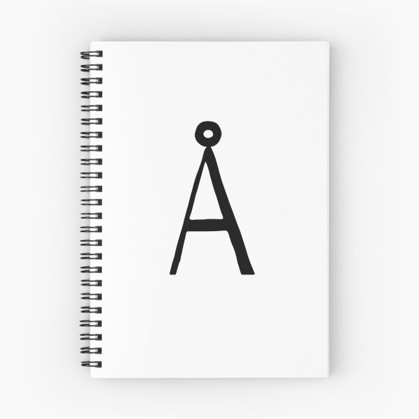 Item preview, Letter Å, Swedish, Danish, Finnish, Norwegian, alphabet letter  designed and sold by Pommallina.