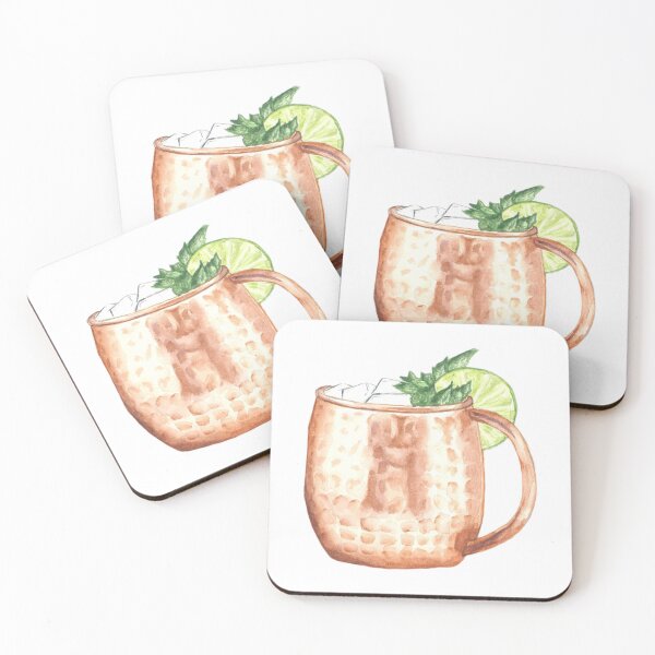 Item preview, Moscow Mule Watercolor Painting designed and sold by shannengh.