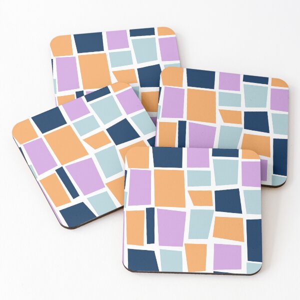 Item preview, Colourful square pattern designed and sold by CatsHappy.