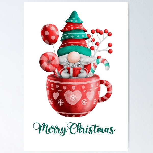 Item preview, Cute Gnome Christmas  designed and sold by PetShoper.