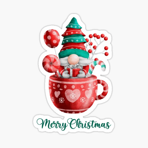 Cute Gnome Christmas  Sticker