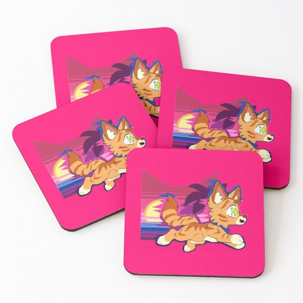 Item preview, VaporClan Firepaw (Vaporwave ThunderClan, Warriors) designed and sold by LagunaShopster.