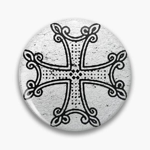 Item preview, Armenian Cross in white circle, christians supports Armenia designed and sold by IsisOsiris.