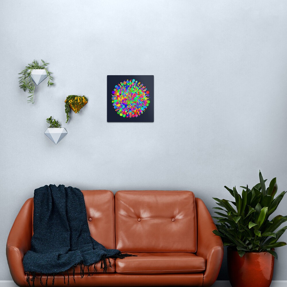 Space color splash Metal Print