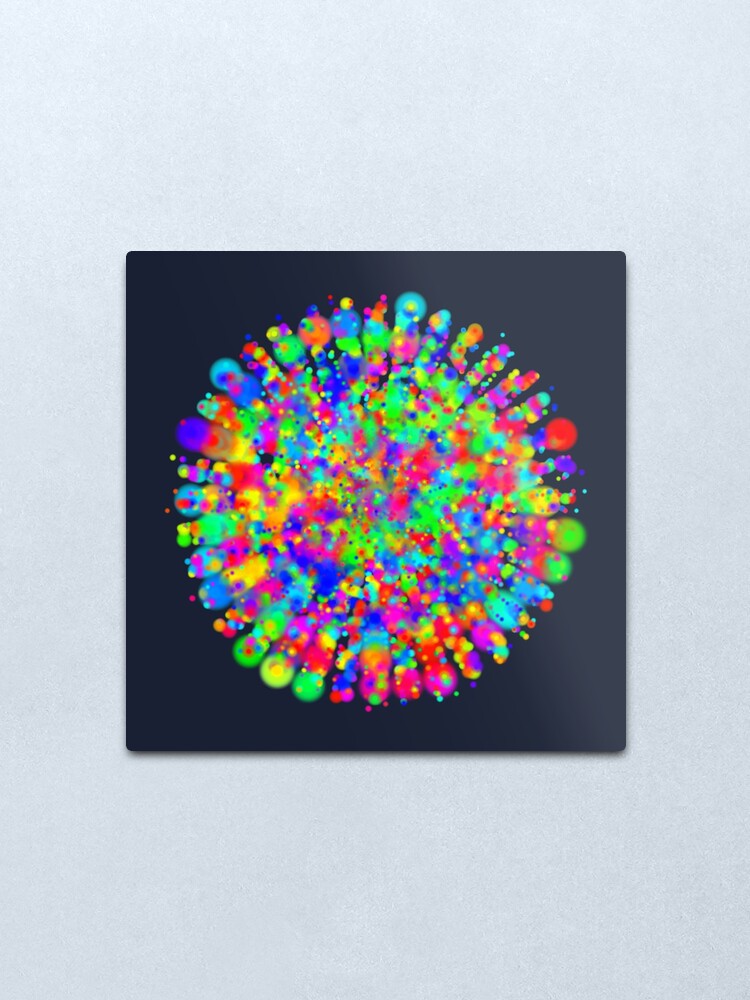 Alternate view of Space color splash Metal Print