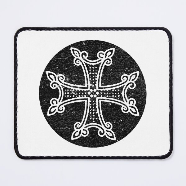 Item preview, Armenian Cross in black circle, christians supports Armenia designed and sold by IsisOsiris.